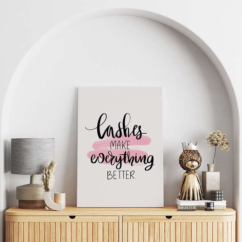 تابلو شاسی مدل مژه ها همه چیز را بهتر میکند کد T320803