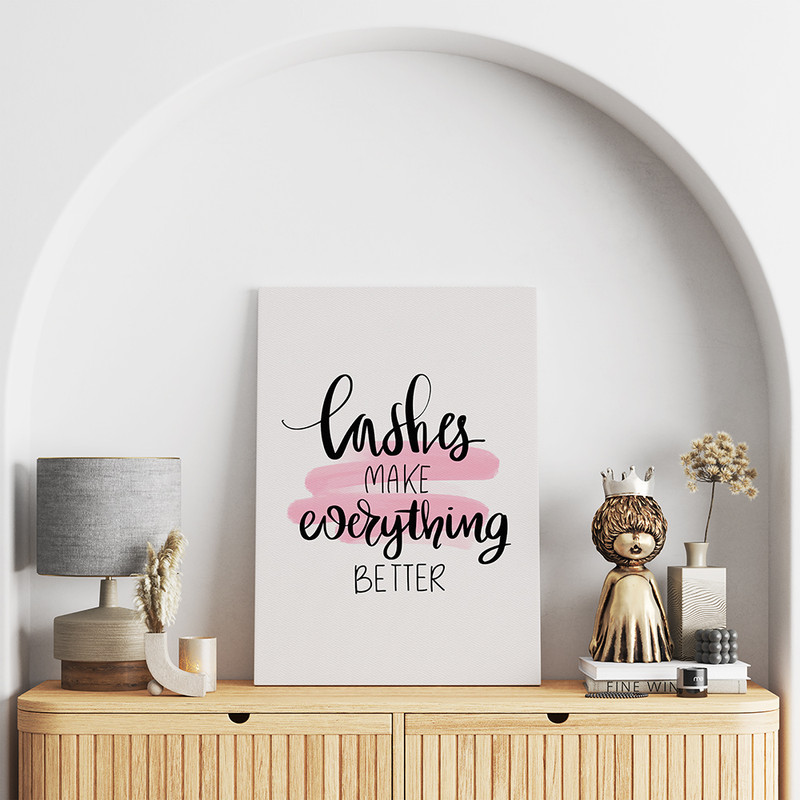 تابلو شاسی مدل مژه ها همه چیز را بهتر میکند کد T320803