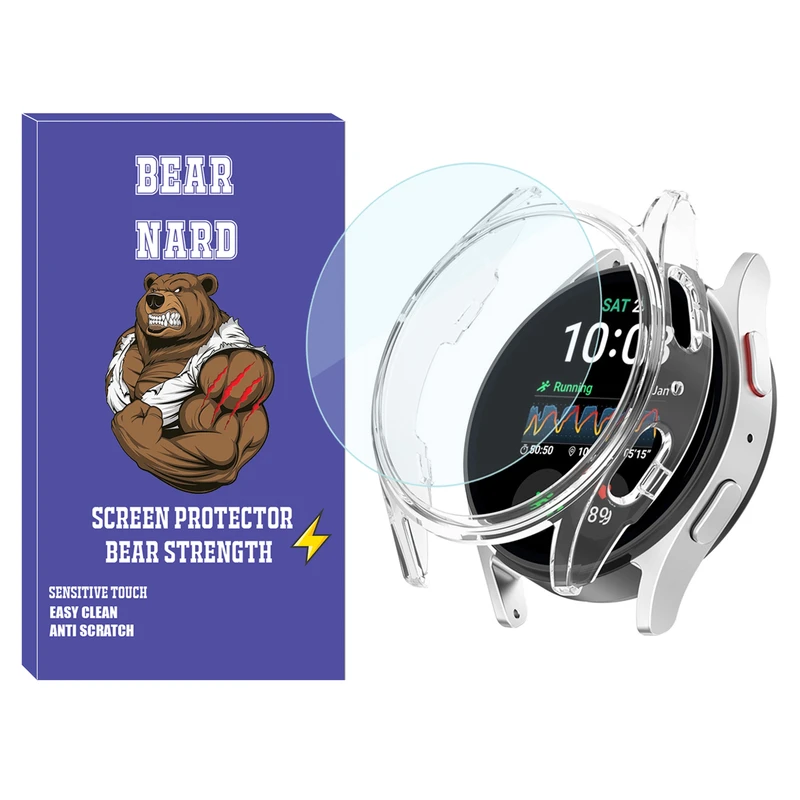 کاور برنارد مدل PC Bumper BR مناسب برای ساعت هوشمند سامسونگ Galaxy Watch 7 44mm به همراه محافظ صفحه نمایش