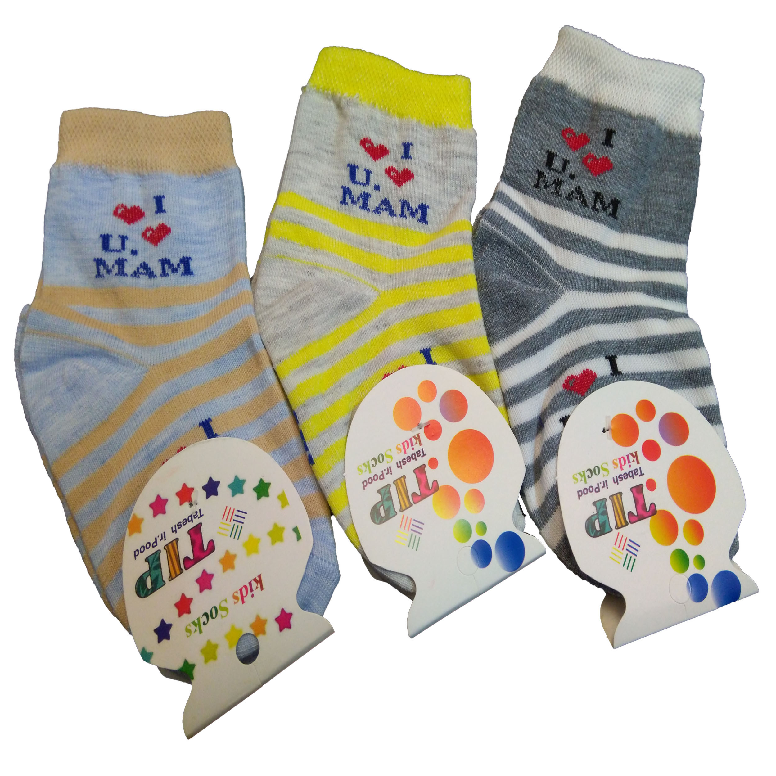 جوراب دخترانه تابش ایران پود کد 0054 مجموعه 3 عددی