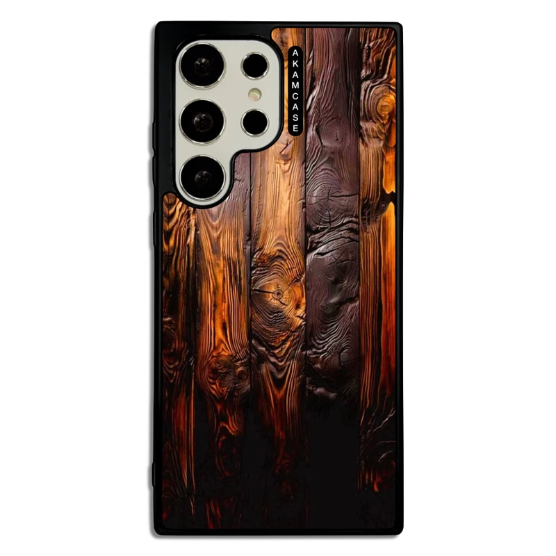 کاور آکام مدل AMC-WSGS23U-WOOD-14 مناسب برای گوشی موبایل سامسونگ Galaxy S23 Ultra