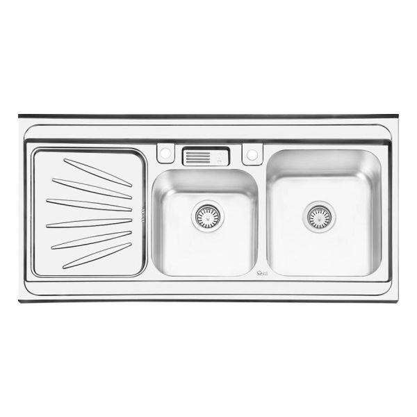 سینک ظرفشویی استیل ایلیا استیل مدل 1061 روکار