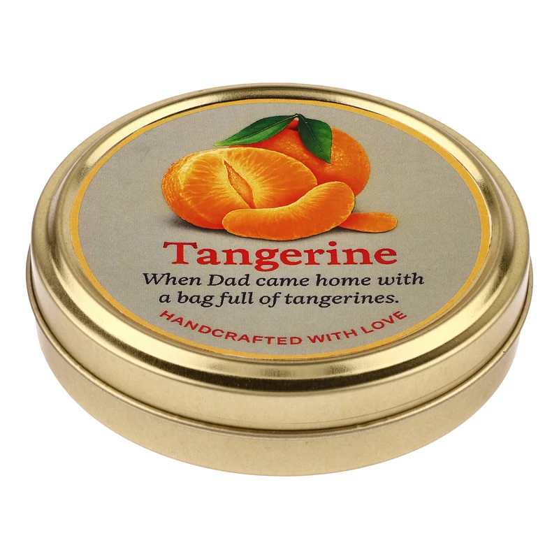 شمع کاسه ای معطر مدل نارنگی با رایحه ساده زمان اتمام 5 ساعت