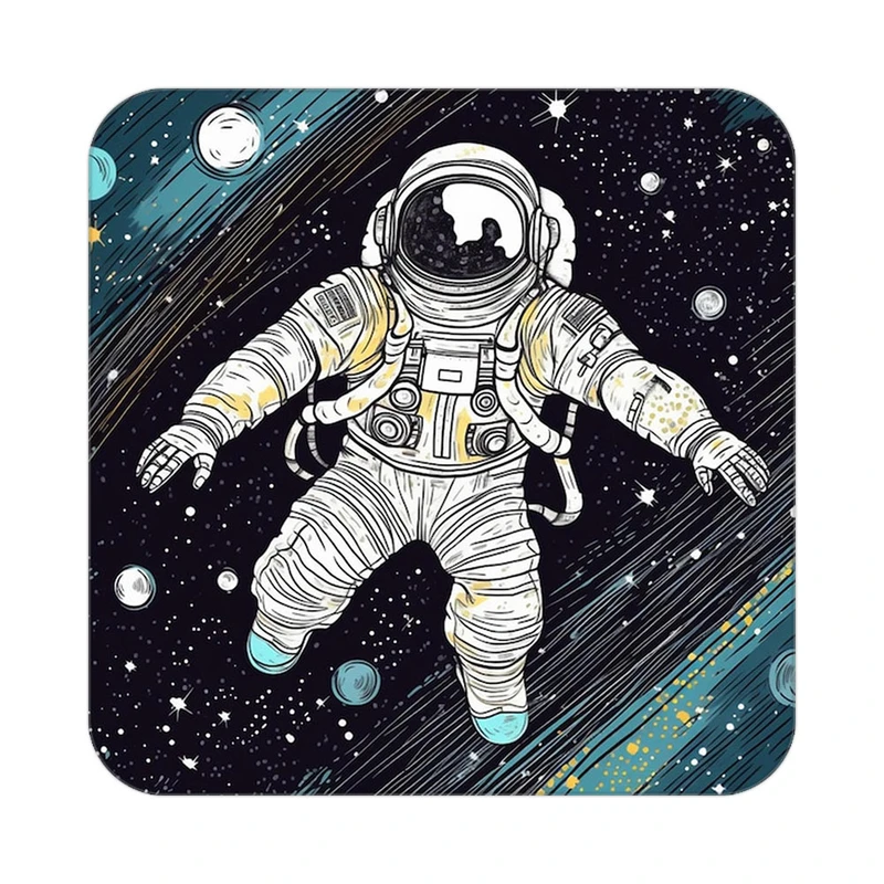 زیر لیوانی کاکتی طرح فضانورد مدل mp46416