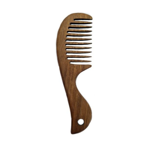 شانه مو مدل چوب گردو کدs1