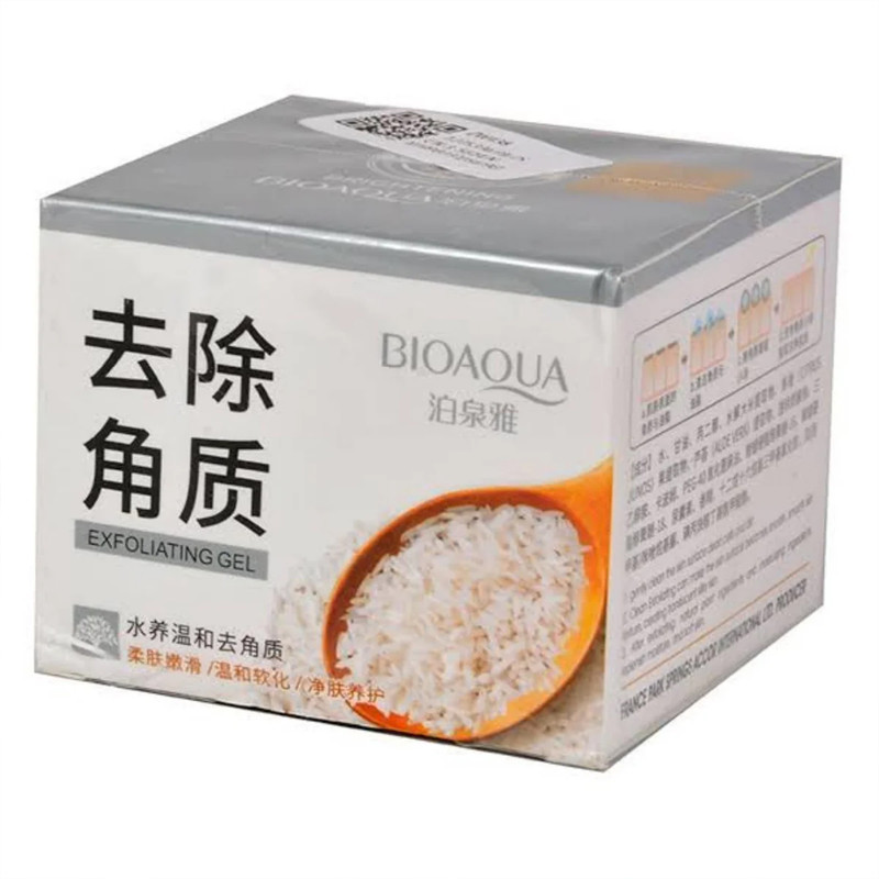 اسکراب لایه بردار پوست بایواکوا مدل Brightening Exfoliating Rice Gel حجم 140 میلی لیتر اسکراب لایه بردار پوست بایواکوا مدل Brightening Exfoliating Rice Gel حجم 140 میلی لیتر