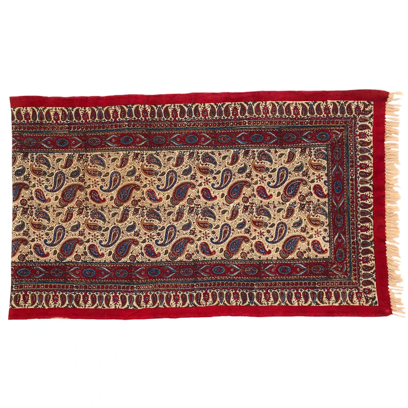 رومیزی قلمکار ممتاز اصفهان طرح بته دلنواز کد G144