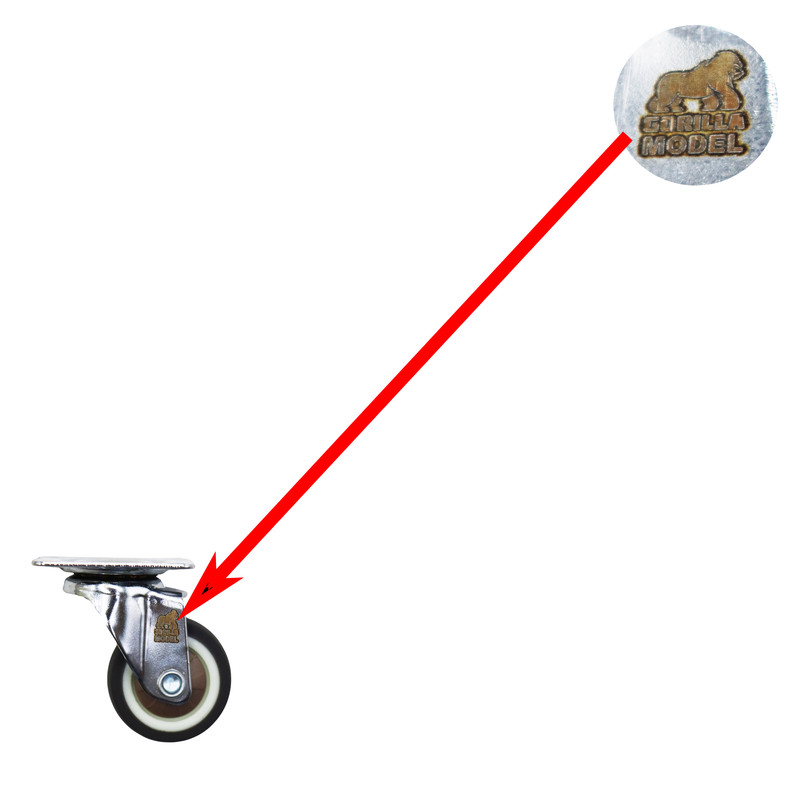 چرخ گردان کفی‌دار مدل گوریلا کد YP-GARDAN-30MM