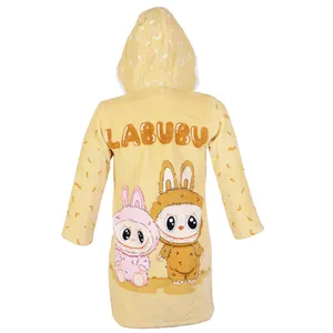 حوله پالتویی کودک پودایران مدل لبوبو سایز 90x110 سانتی‌متر