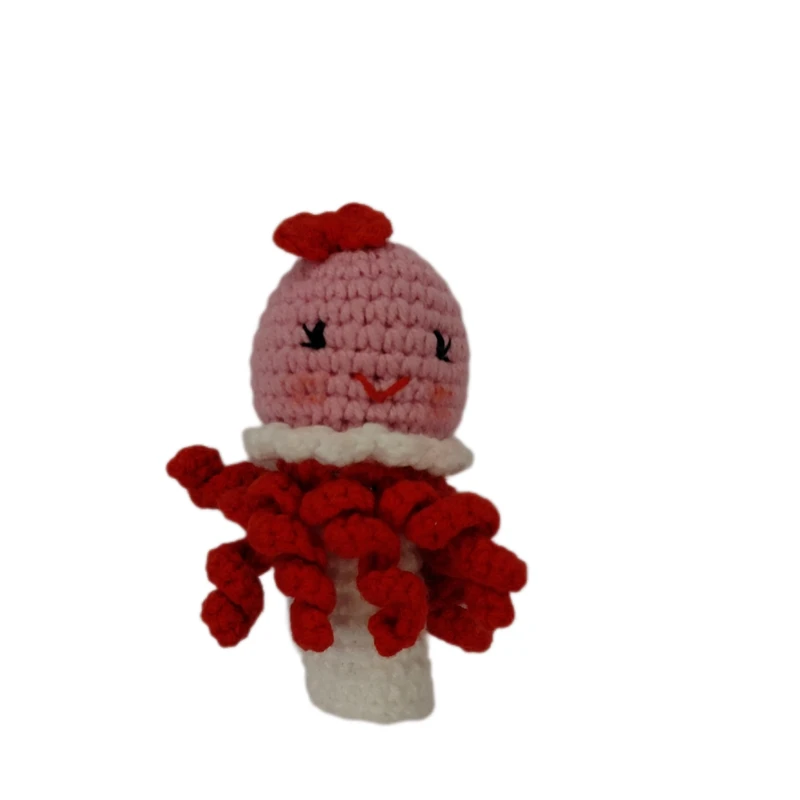 عروسک  بافتنی مدل انگشتی عروس دریایی