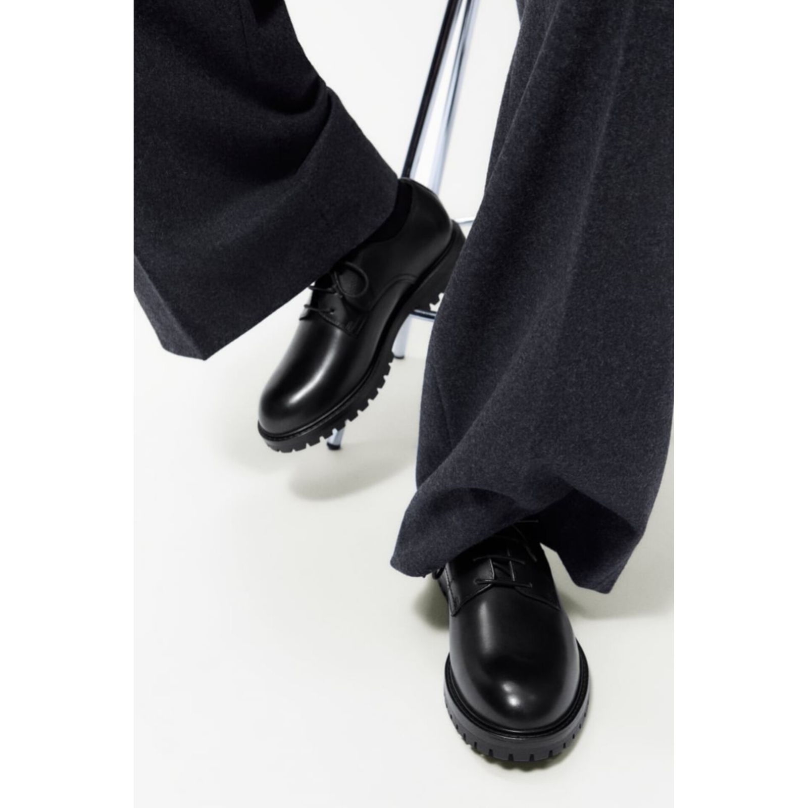 کفش مردانه زارا مدل TRACK SOLE DERBY SHOES -  - 4