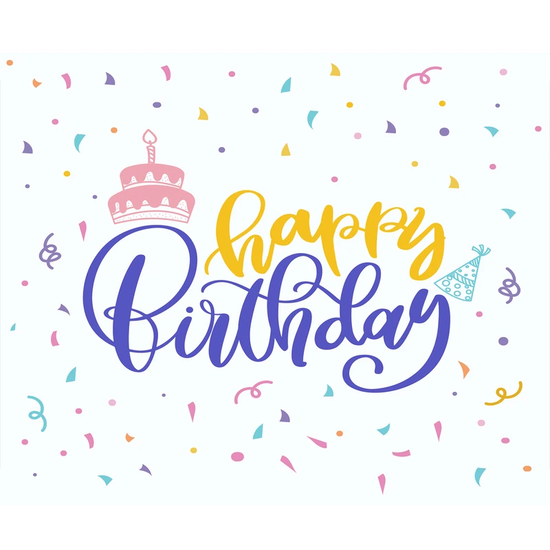 بنر تولد طرح تبریک تولد به همراه کیک کد 7010082