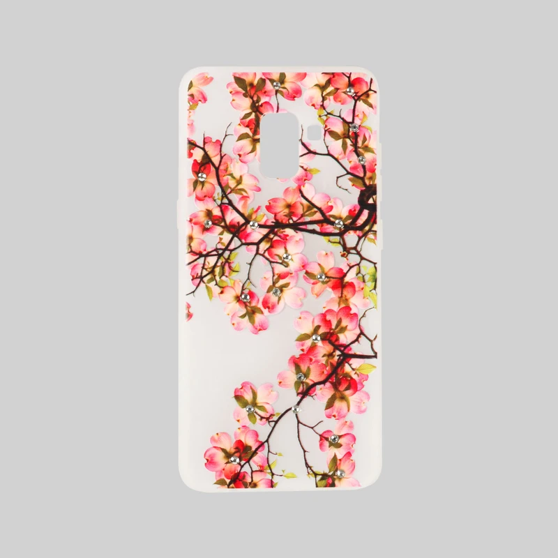 کاور فشن کیس مدل شکوفه کد 02 مناسب برای گوشی موبایل سامسونگ Galaxy A8 Plus /A730