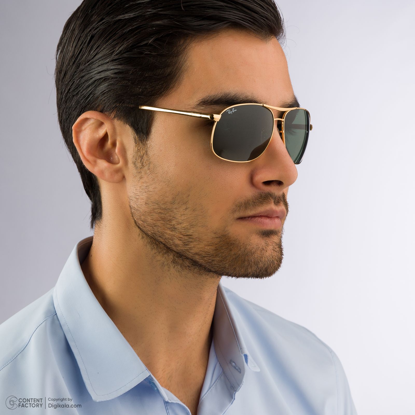 عینک آفتابی مردانه ری بن مدل RB3387-001 -  - 7