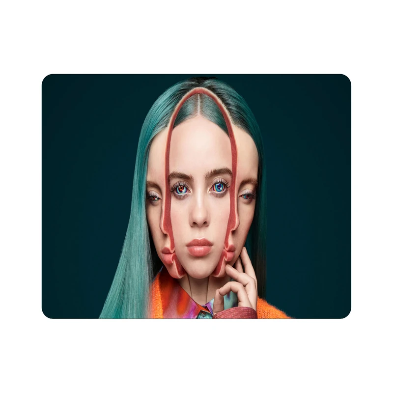 ماوس پد اطلس آبی طرح خواننده بیلی آیلیش مدل T5554