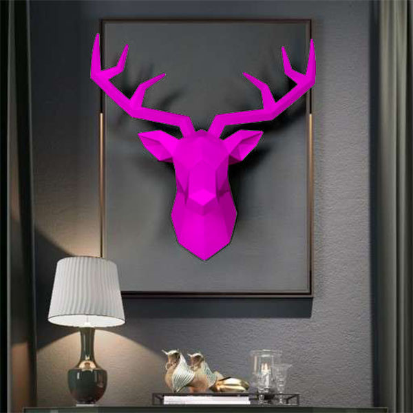 دیوار کوب دنیا دکوری سرمد مدل گوزن گرافیکی