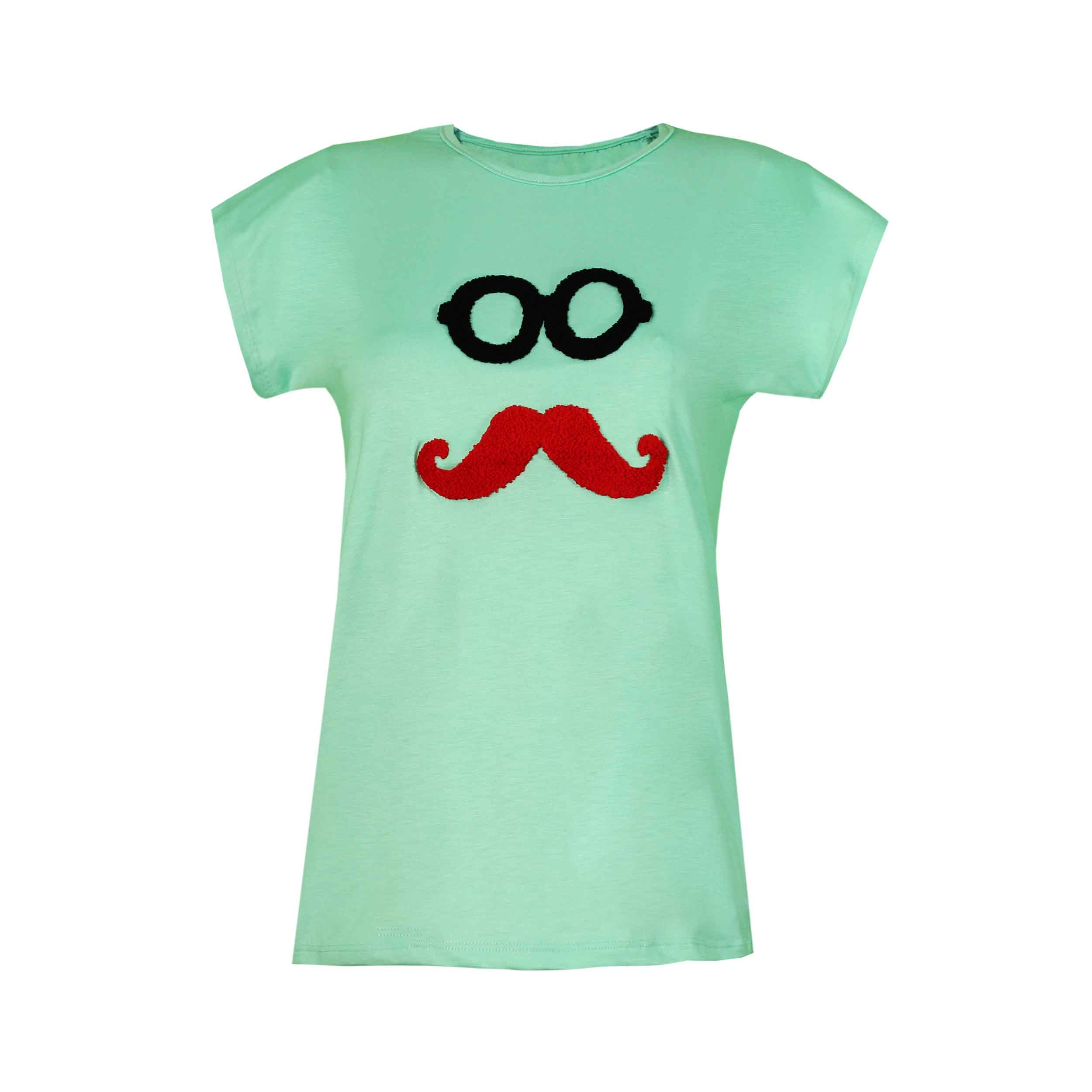 تی شرت آستین کوتاه زنانه مدل سیبیل 22