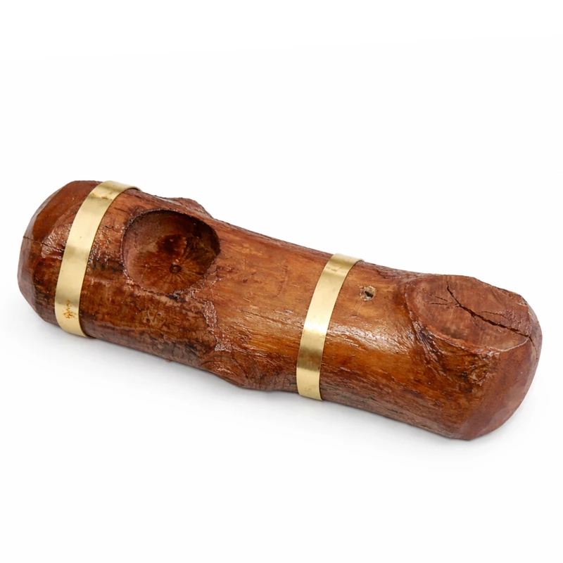 جاشمعی چوبی مدل روستیک طرح دورینگ طلا