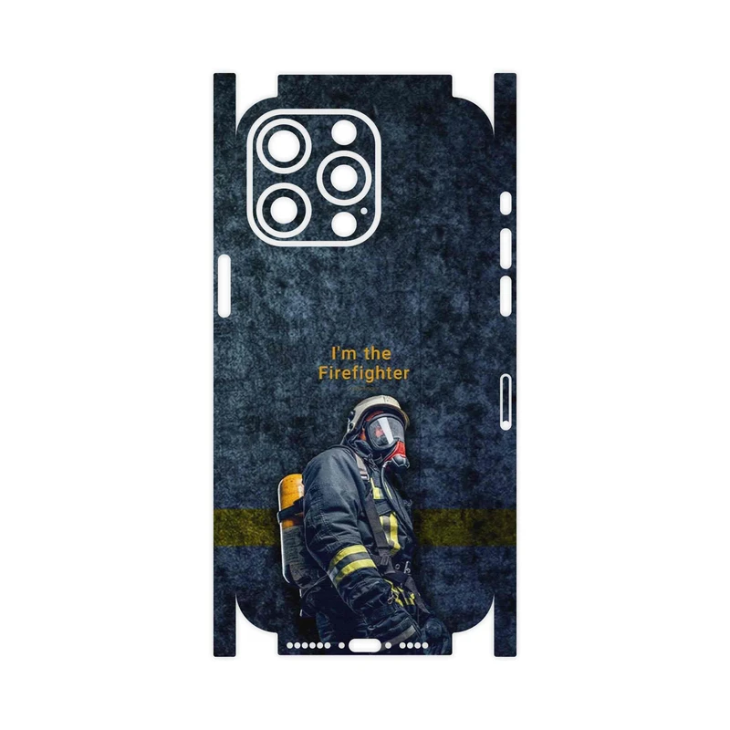 برچسب پوششی ماهوت مدل Firefighter-FullSkin مناسب برای گوشی موبایل اپل iPhone 15 Pro Max