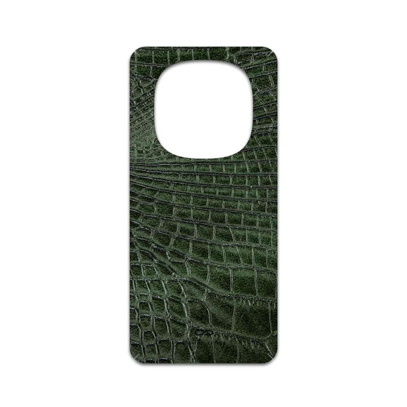برچسب پوششی ماهوت مدل Green-Crocodile-Leather مناسب برای گوشی موبایل شیائومی Redmi Note 14 Pro 5G