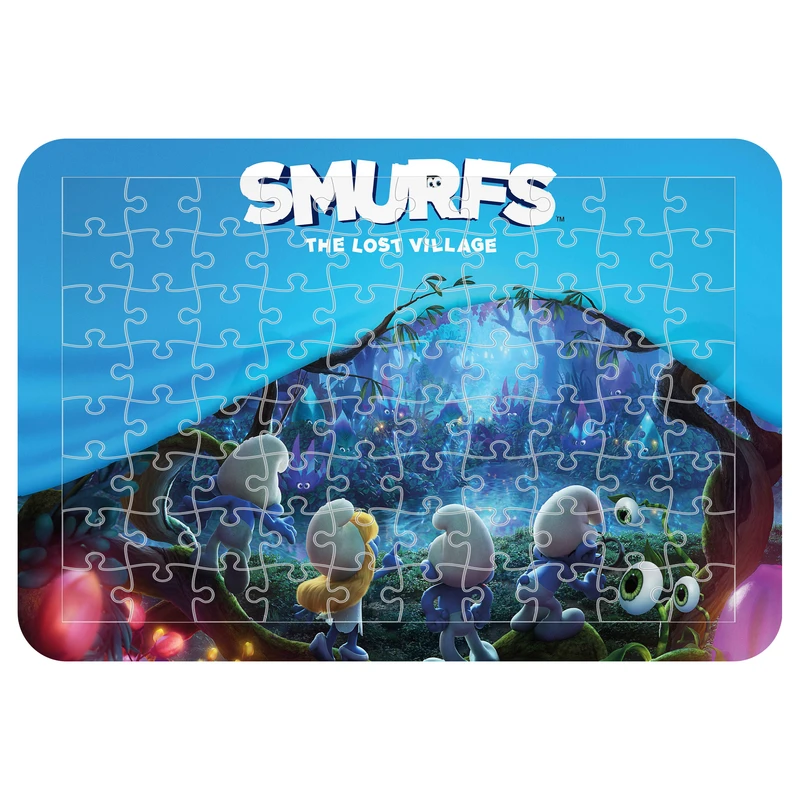 پازل 54 تکه مدل CHB1166 طرح انیمیشن اسمورف ها