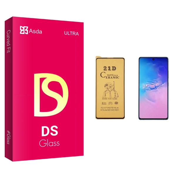 محافظ صفحه نمایش سرامیکی آسدا مدل DS مناسب برای گوشی موبایل سامسونگ Galaxy A91