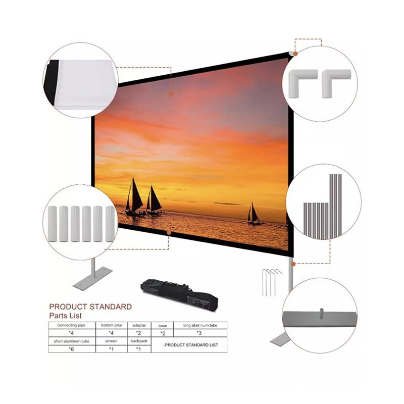 پرده نمایش ایستاده ونبوه مدل folding projector screen
