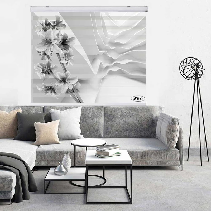 پرده زبرا زیو کد 3D1235 سایز 150x150 سانتی متر