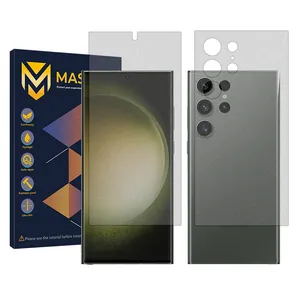 Master Resistant model Matte screen protector suitable for Samsung Galaxy S23 Ultra mobile phone along with the back protector