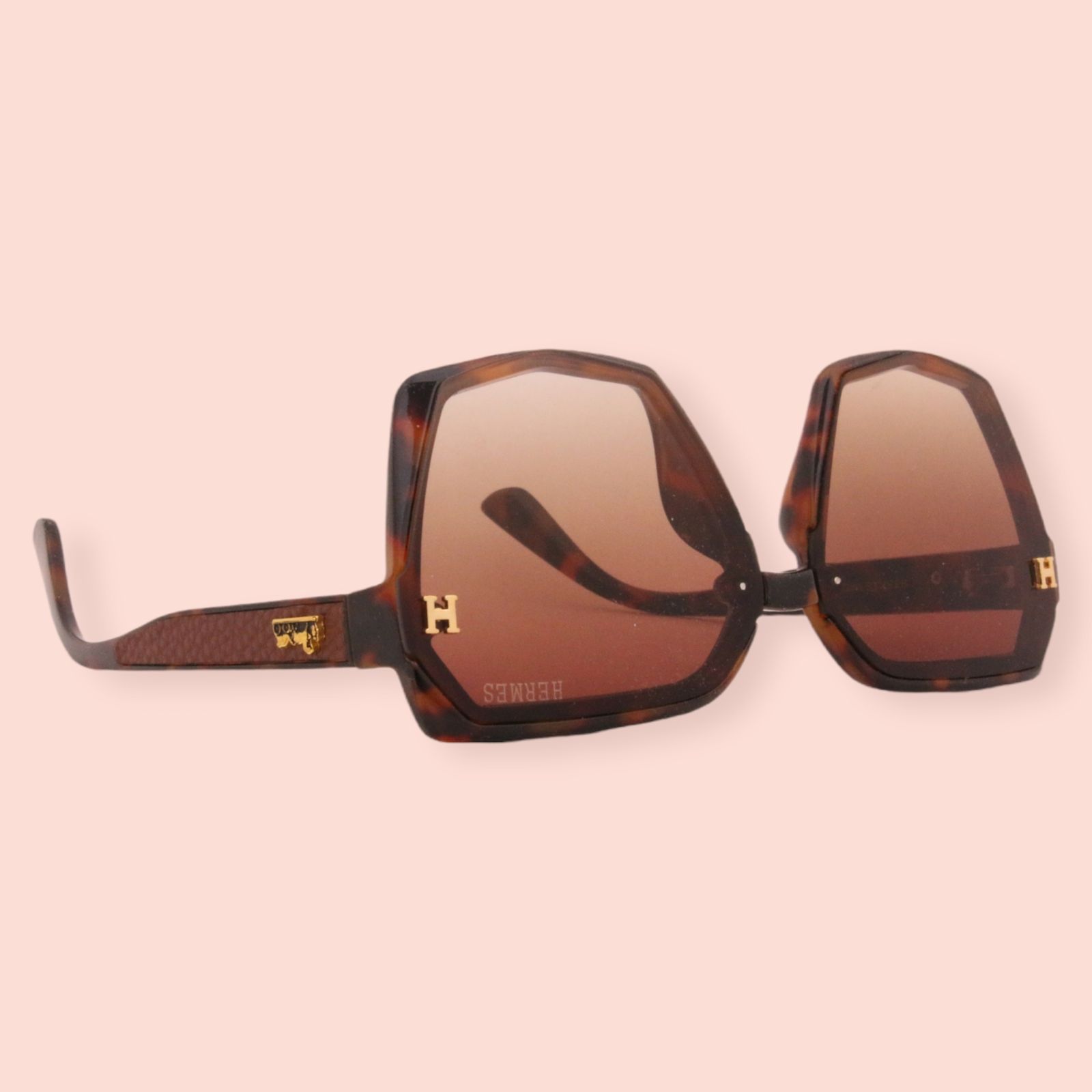 عینک آفتابی هرمس مدل 9056P Leather Edition -  - 4