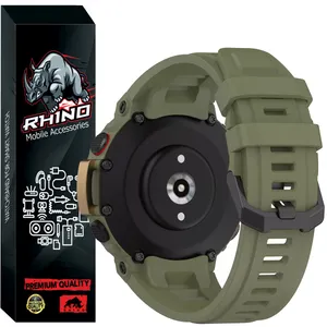 بند راینو مدل Silicone مناسب برای ساعت هوشمند آمازفیت T-Rex 2