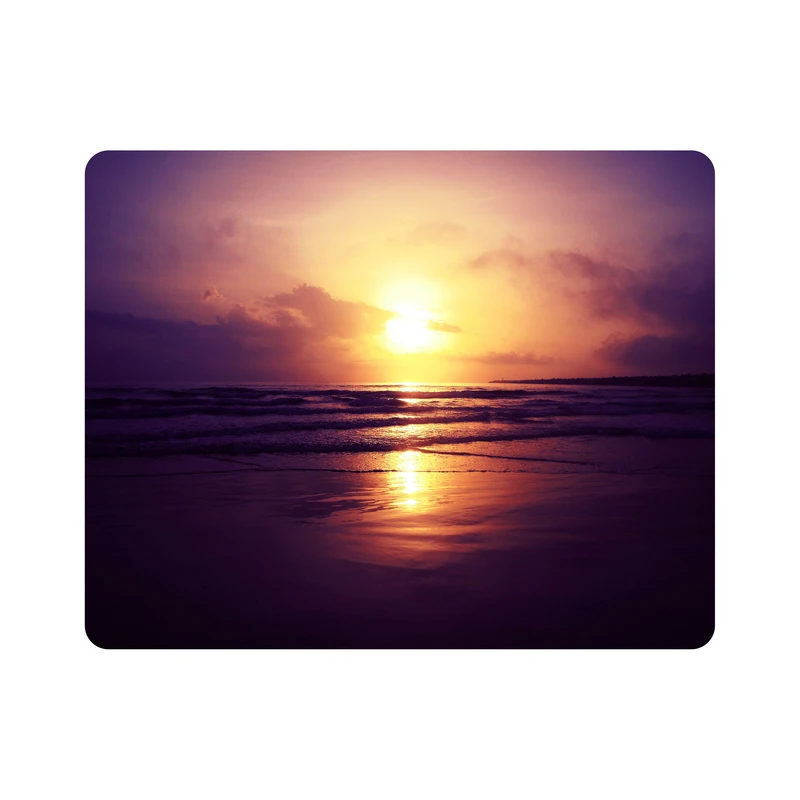 ماوس پد اطلس آبی طرح غروب آفتاب و دریا مدل T7455