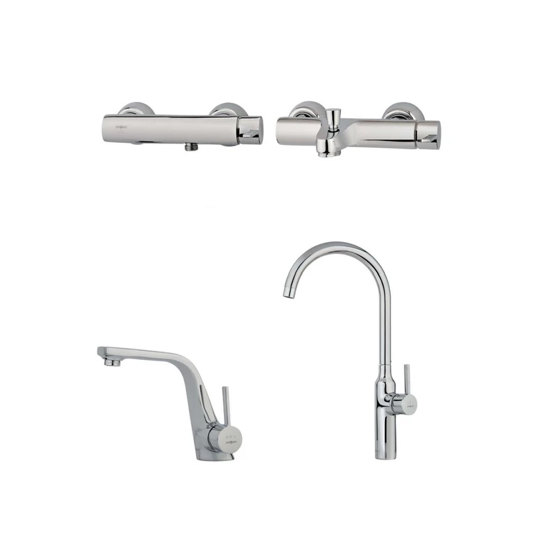 ست شیرآلات مارگاریت مدل فلور مجموعه 4 عددی