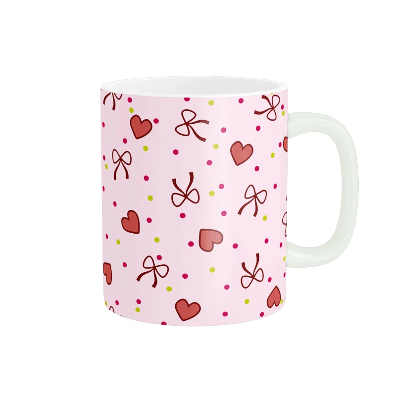 ماگ مدل مینیمال فانتزی پاپیون و قلب کد MD-F130