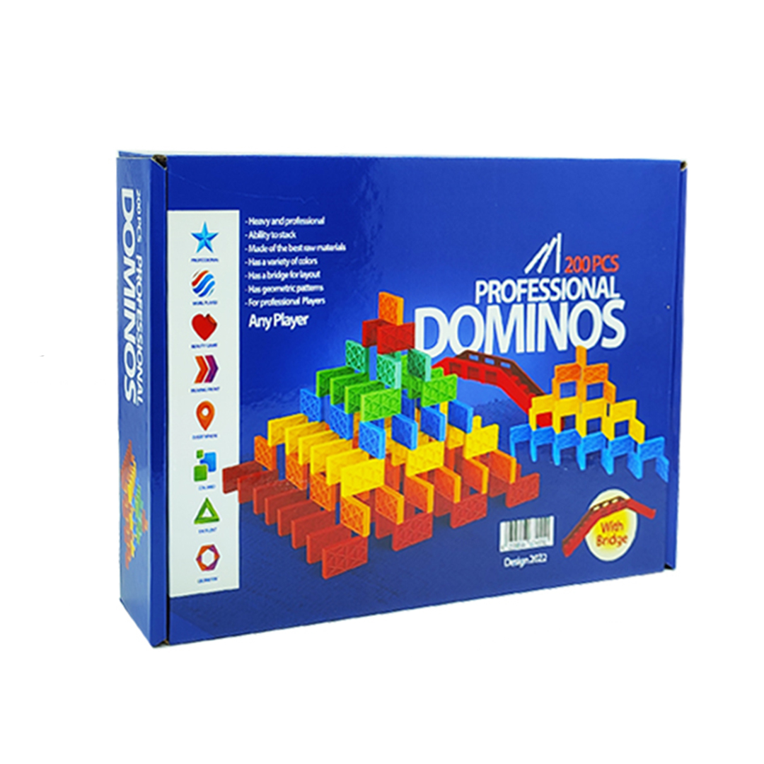 بازی فکری مدل دومینو حرفه ای بسته 200 عددی