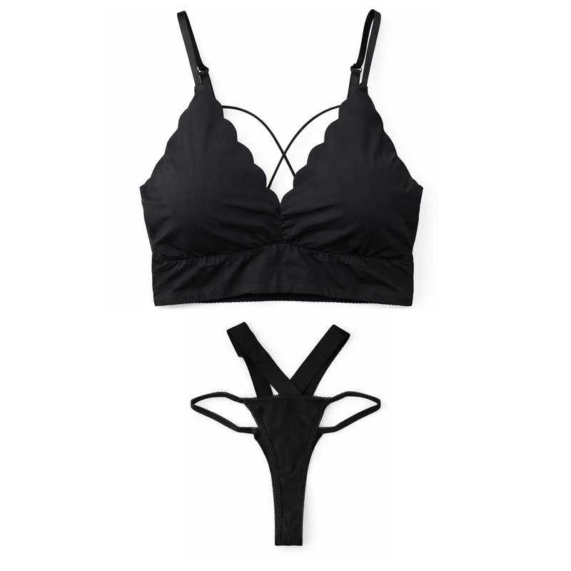 ست شورت و سوتین زنانه مدل Ember Lace