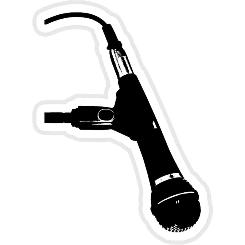 استیکر لپ تاپ طرح Mic Spiral  کد ST1224