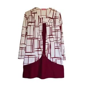 بلوز آستین بلند یقه گرد زنانه مدل زنجیردار