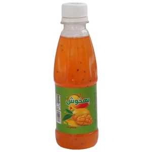 نوشیدنی بهخوش با طعم انبه و تخم ریحان مقدار 200 میلی لیتر