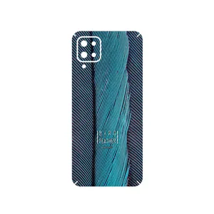 MAHOOT Turquoise feathers Cover Sticker for Samsung Galaxy A12 Nacho