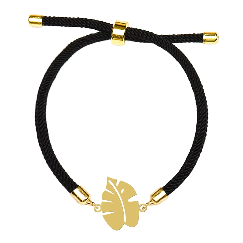 دستبند بندی زنانه هایکا مدل برگ کد d.ha471