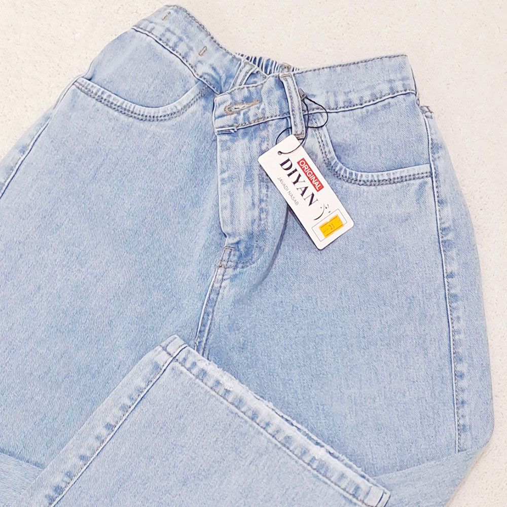 شلوار جین راسته زنانه دیان مدل نیم بگ -  - 28