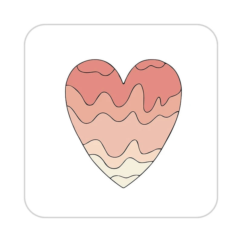 زیر لیوانی کاکتی طرح عاشقانه مدل mp37274