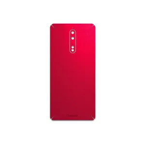 MAHOOT Matte-Warm-Red Cover Sticker for Nokia 8