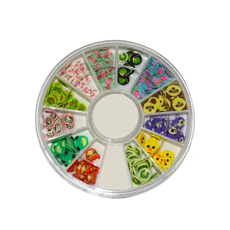 تزیین ناخن مدل میوه ها و حیوانات مجموعه 2 عددی