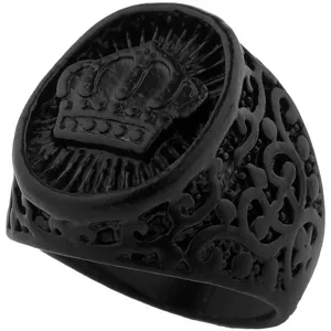 انگشتر مردانه طرح تاج کد tj10