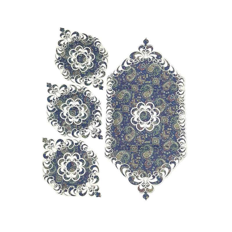 ست4تکه رومیزی ترمه مدل رضوی