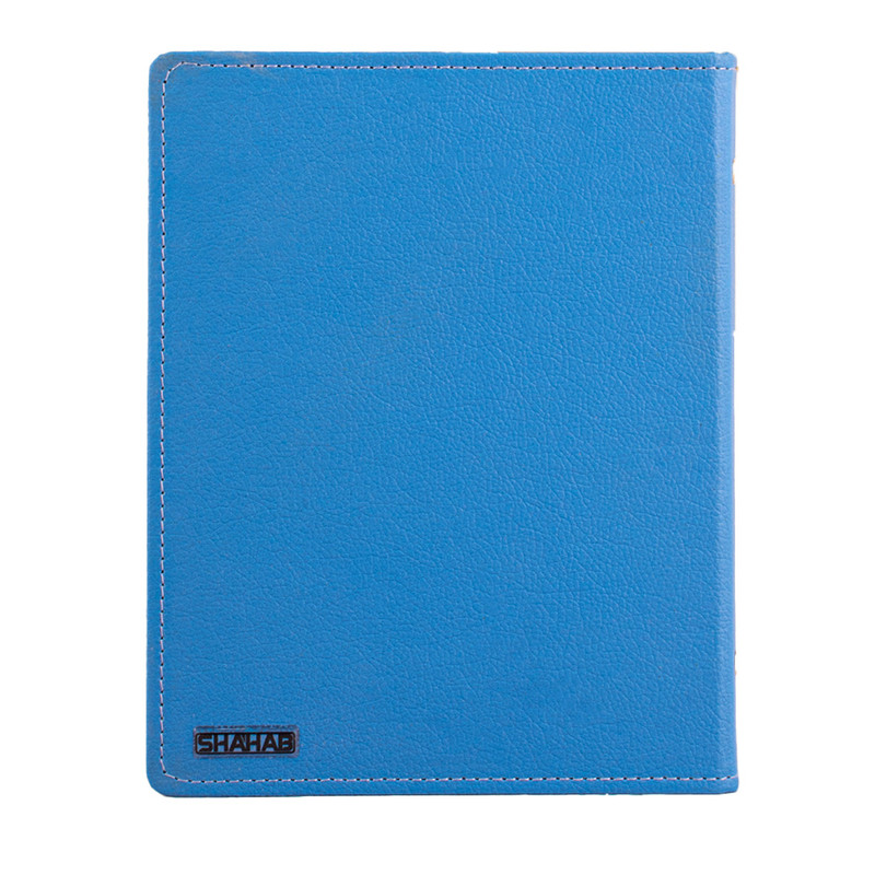 کلاسور مدل یک تکه چرمی پلاک دار 20 حلقه