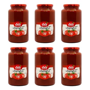 کنسرو رب گوجه فرنگی آفاق - 1370 گرم بسته 6 عددی