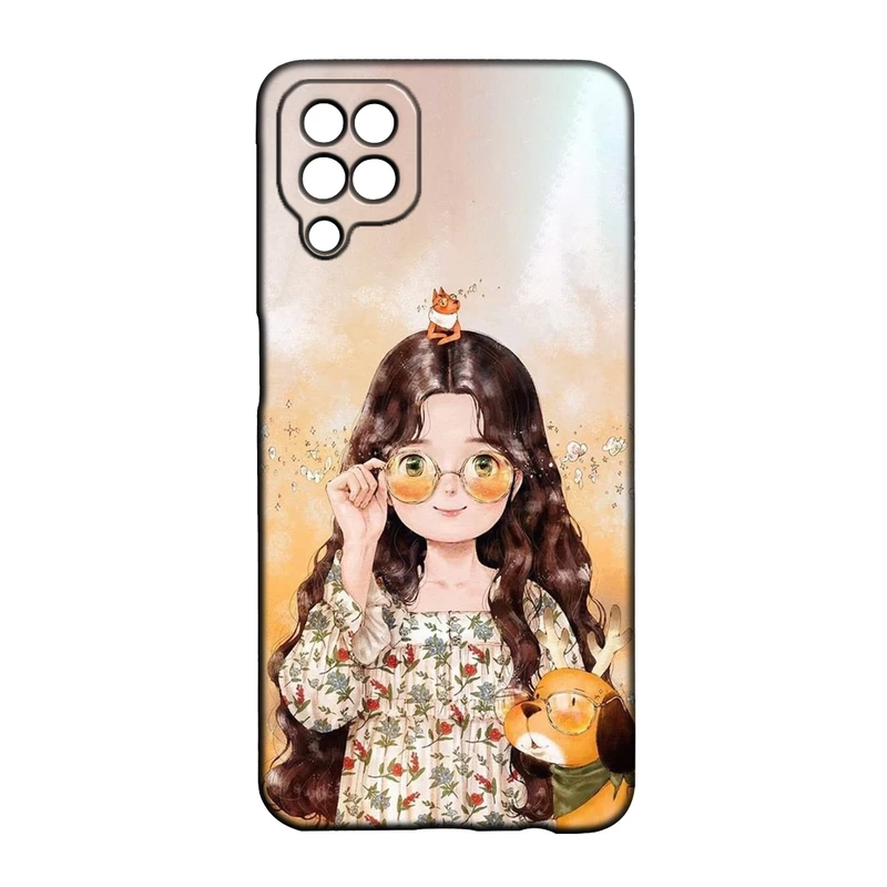 کاور طرح دخترانه کد 270 مناسب برای گوشی موبایل سامسونگ Galaxy A22 4g